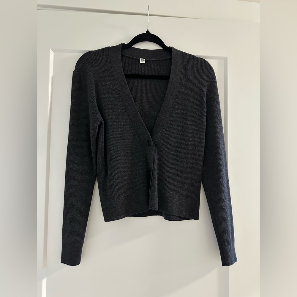 Uniqlo Dark Gray Women's Cardigan